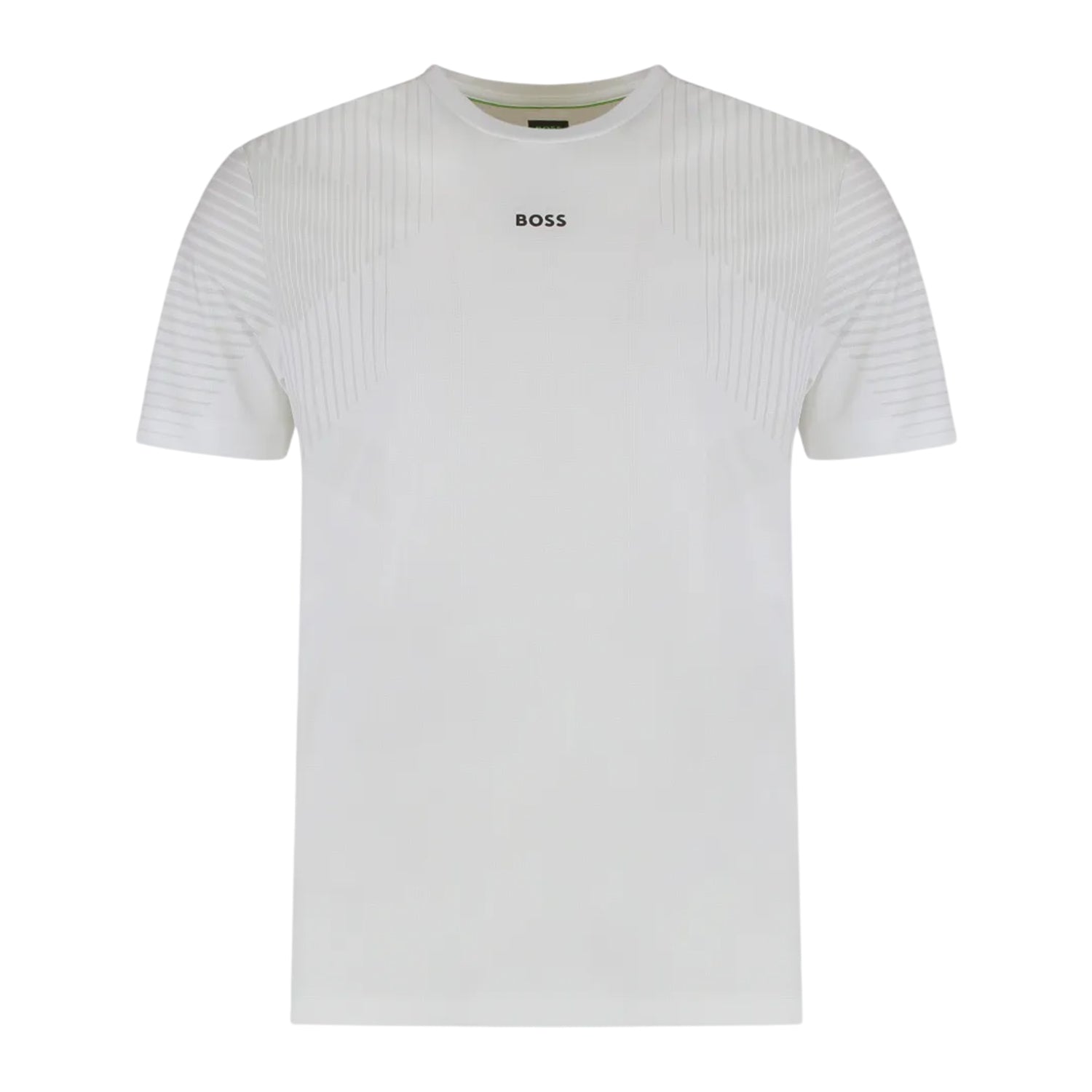 White - Front - Boss Mens Competition Slim Active T-Shirt