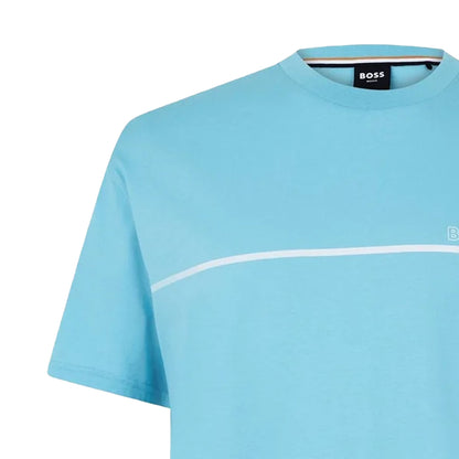 Aqua - Side - Boss Mens Bodywear Soft T-Shirt