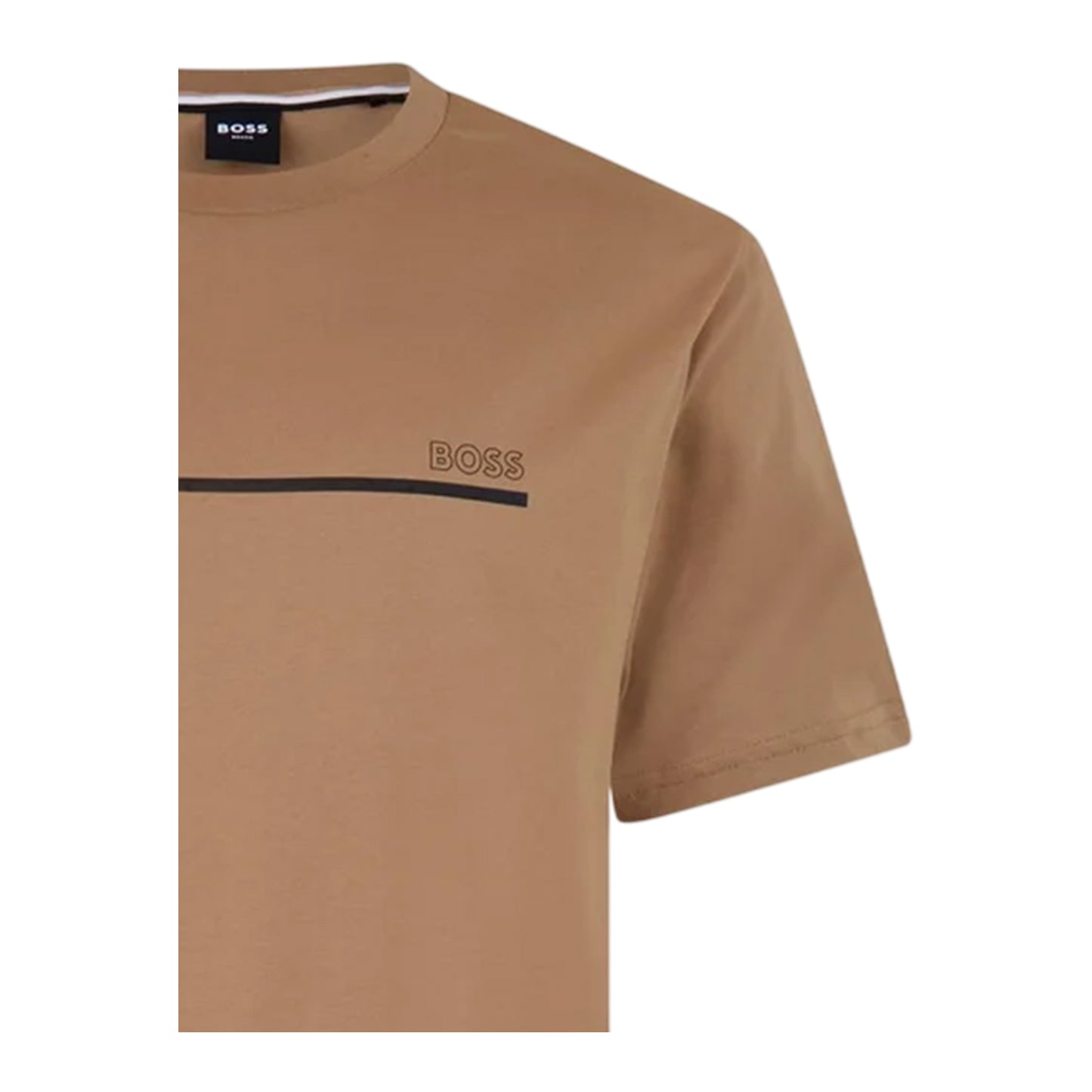 Camel-Black - Side - Boss Mens Bodywear Soft T-Shirt