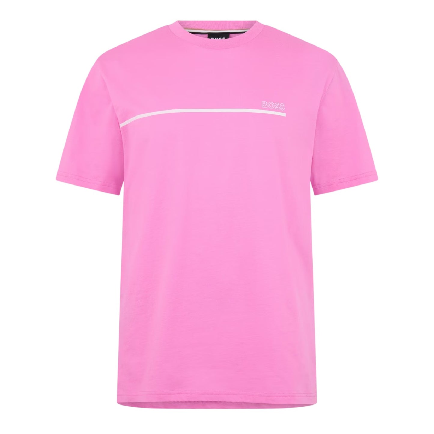Bright Pink - Front - Boss Mens Bodywear Soft T-Shirt