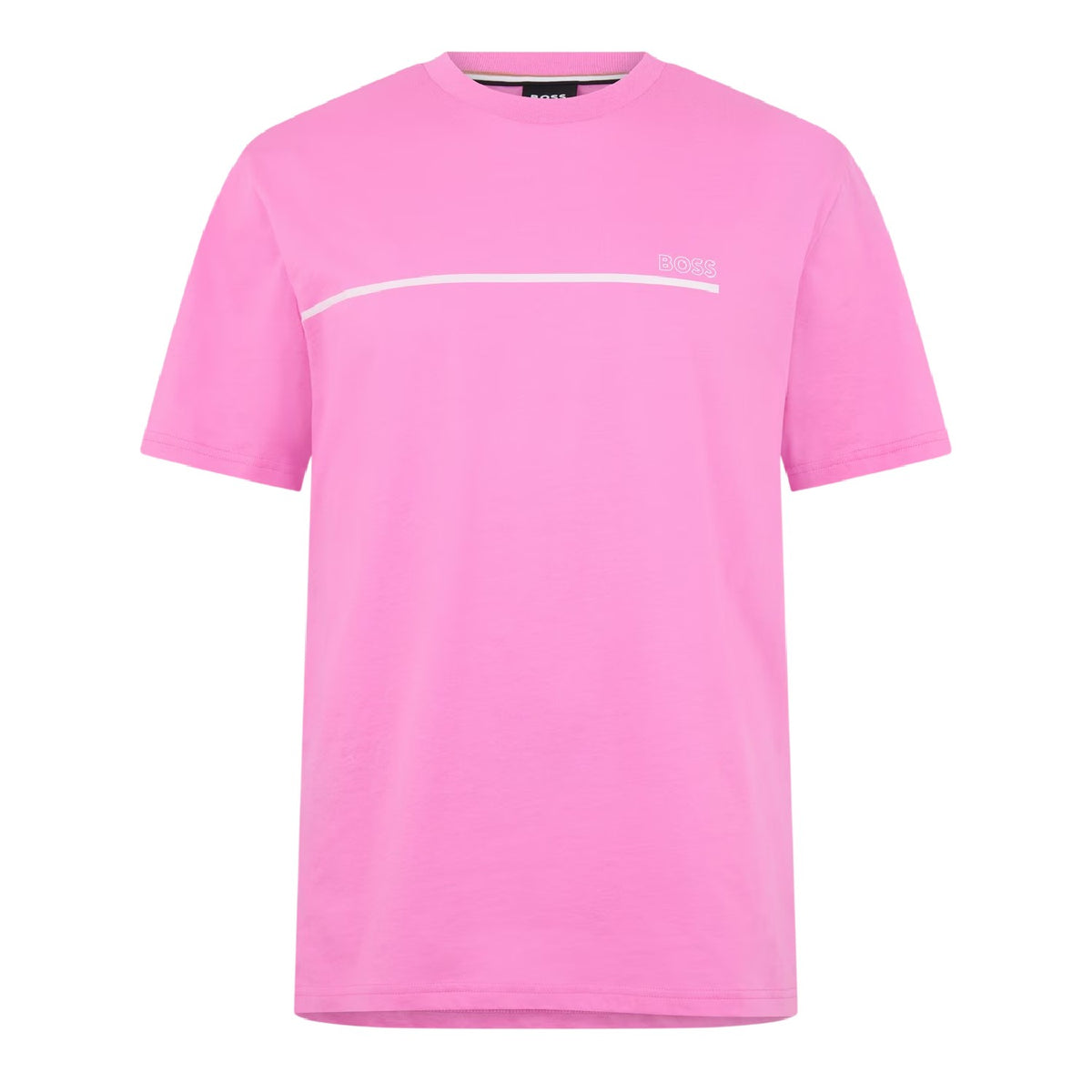 Bright Pink - Front - Boss Mens Bodywear Soft T-Shirt