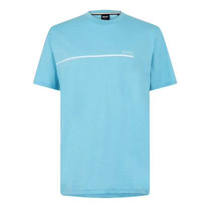 Aqua - Front - Boss Mens Bodywear Soft T-Shirt