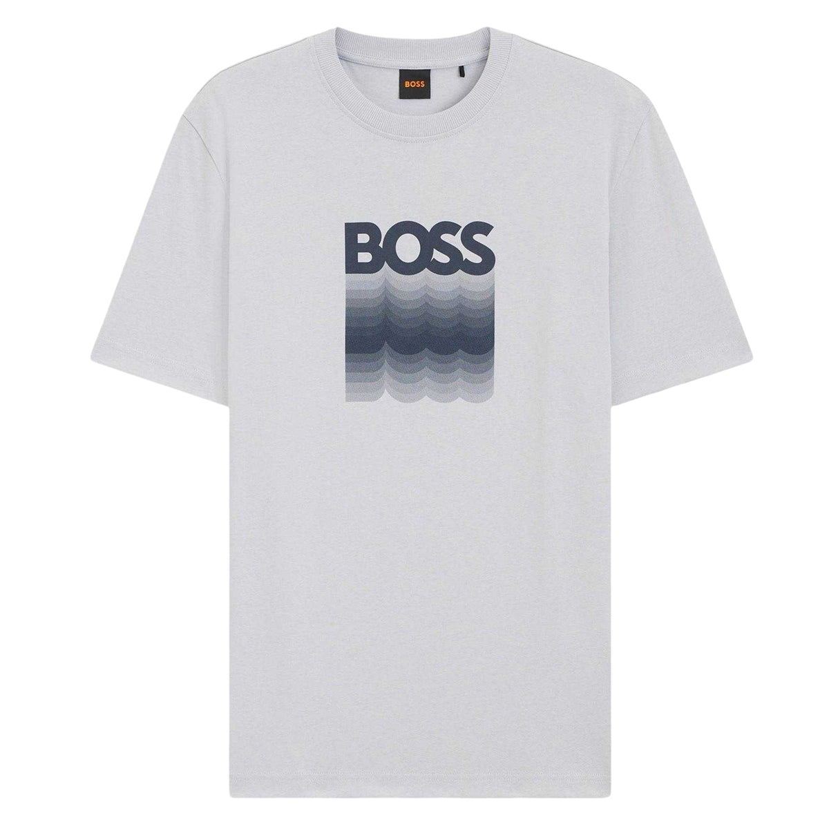 Light-Pastel Grey - Front - Boss Mens Insignia Logo T-Shirt