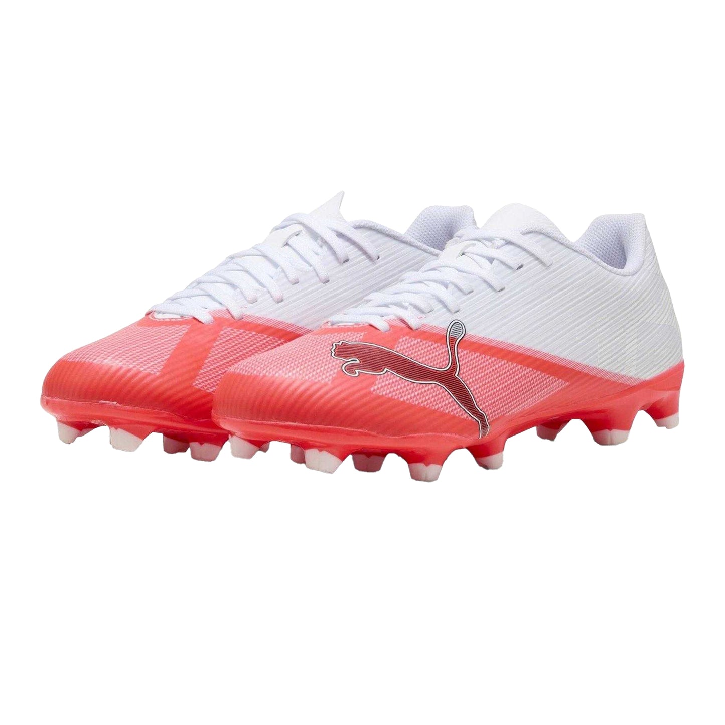White-Red - Close up - Puma Mens Ultra 7.4 Firm Ground Football Boots