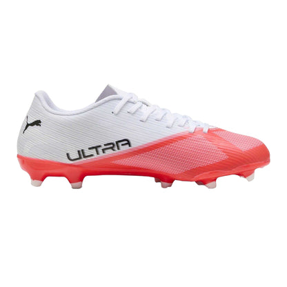 White-Red - Front - Puma Mens Ultra 7.4 Firm Ground Football Boots
