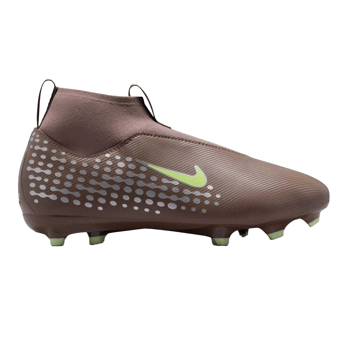Plum-Silver - Front - Nike Childrens-Kids Zoom Mercurial Superfly 10 Academy Firm Ground Football Boots