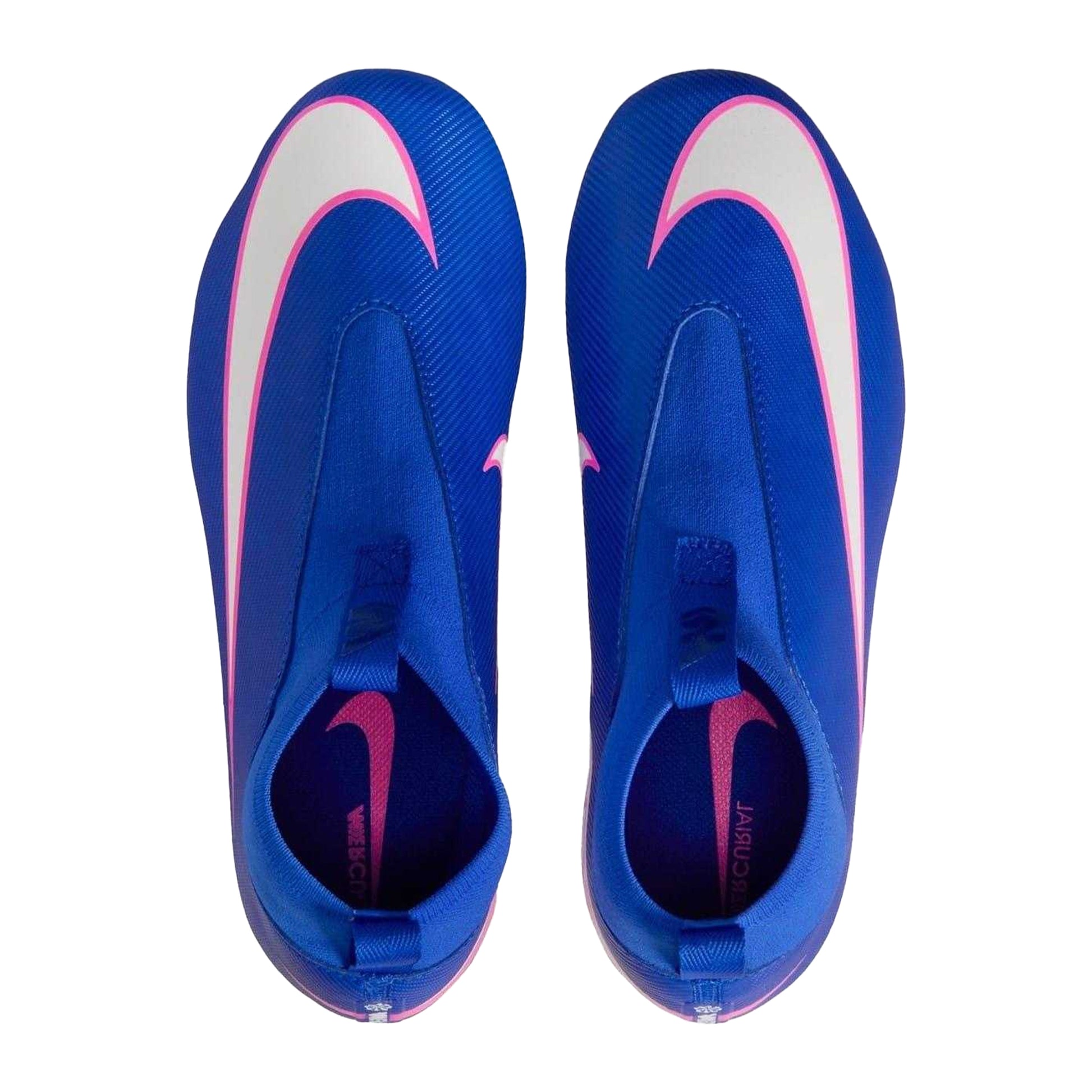 Blue-White-Pink - Lifestyle - Nike Childrens-Kids Zoom Mercurial Superfly 10 Academy Firm Ground Football Boots
