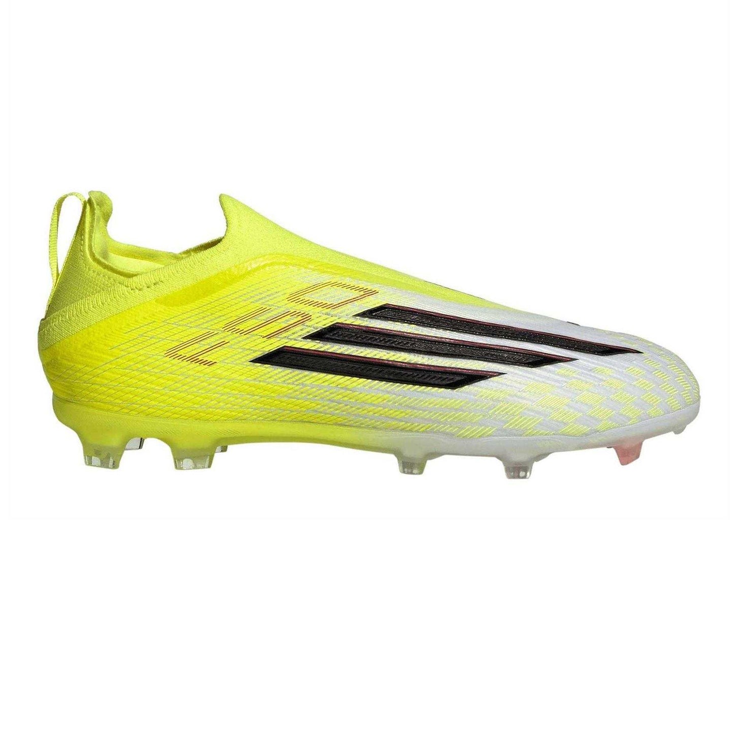 Solar Yellow - Front - Adidas Childrens-Kids F50 Elite Firm Ground Football Boots