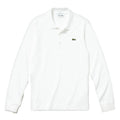 White - Front - Lacoste Mens Long-Sleeved Polo Shirt