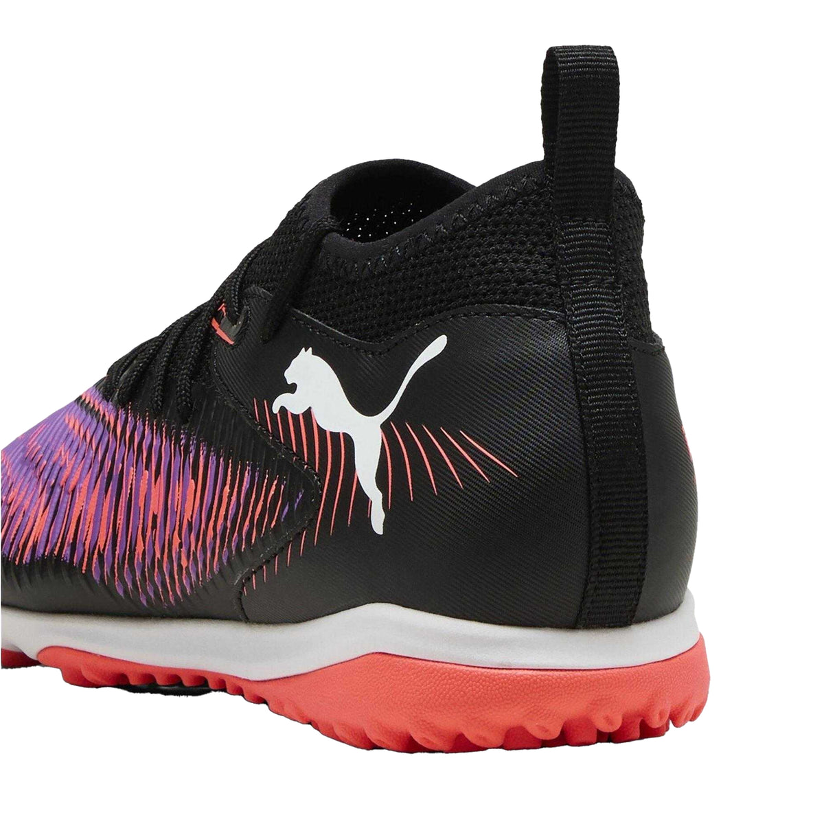 Black - Back - Puma Childrens-Kids Future Match 8 Mid Cut Astro Turf Trainers
