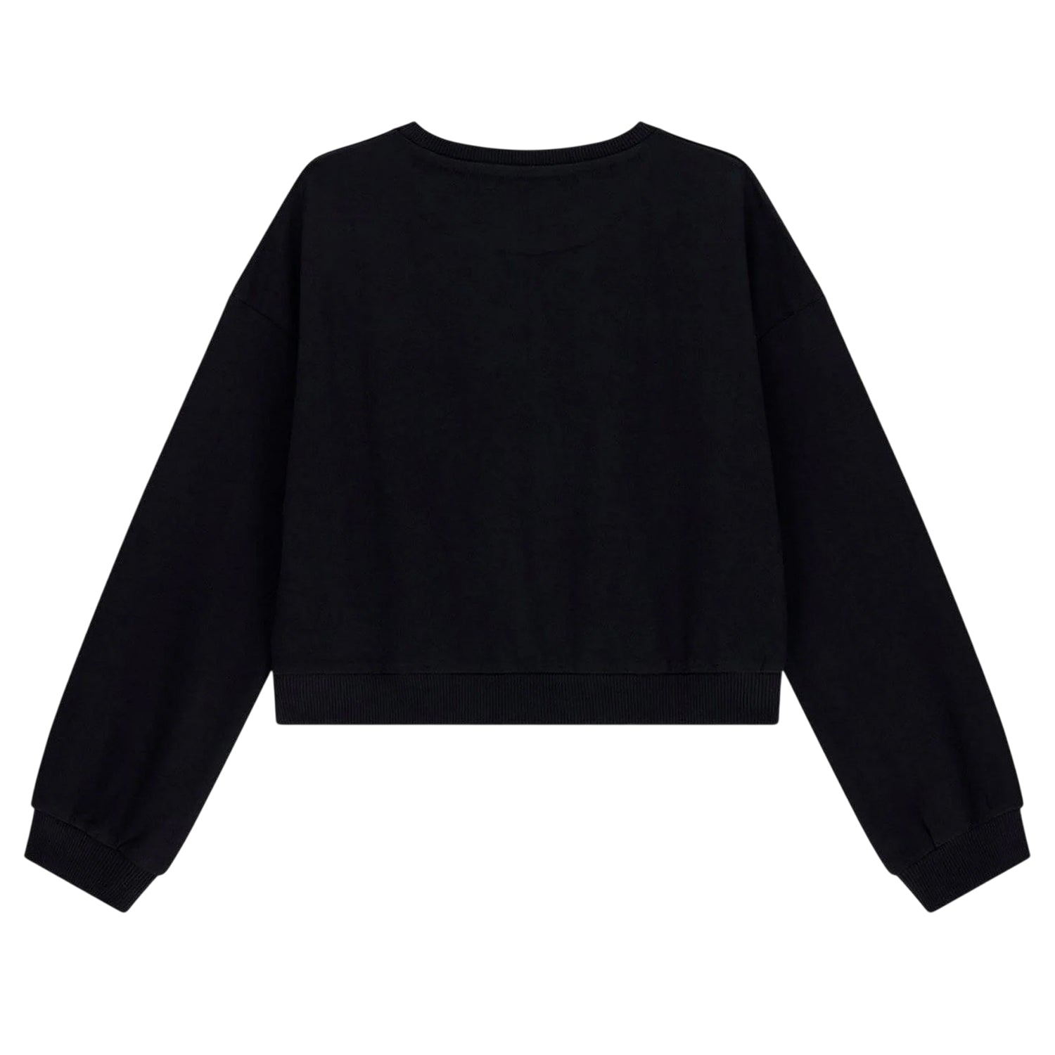 Jet Black - Front - Guess Childrens-Kids Logo Full Zip Hoodie
