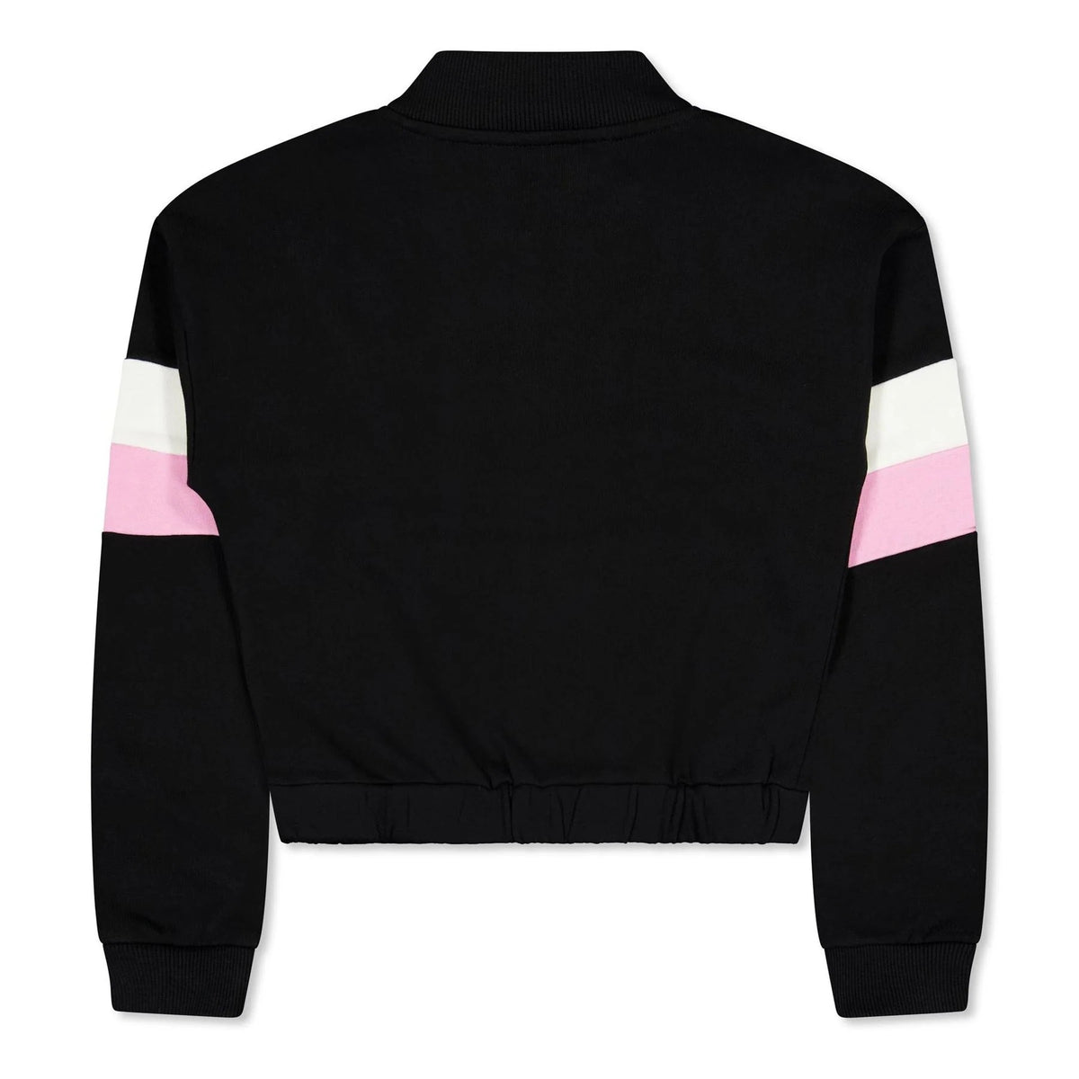 Jet Black - Front - Guess Childrens-Kids Sweat Jacket
