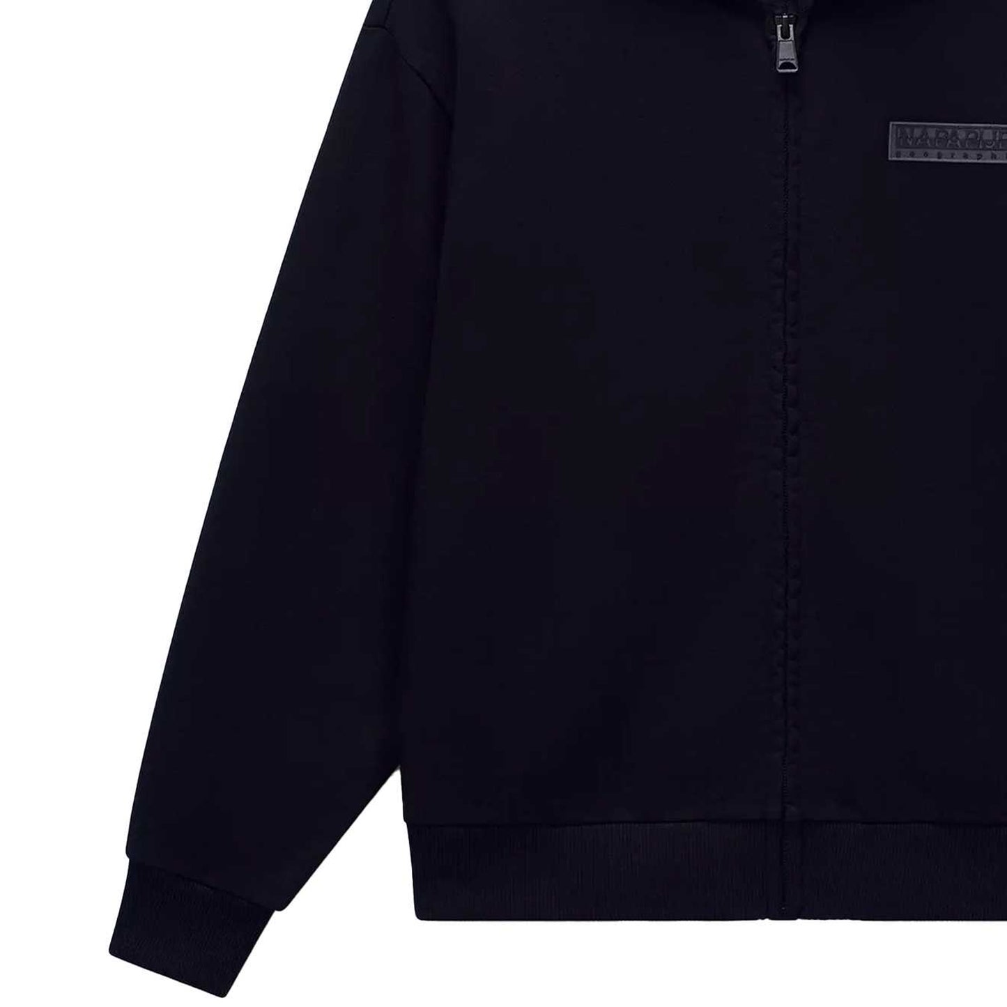 Black - Lifestyle - Napapijri Childrens-Kids Logo Full Zip Hoodie