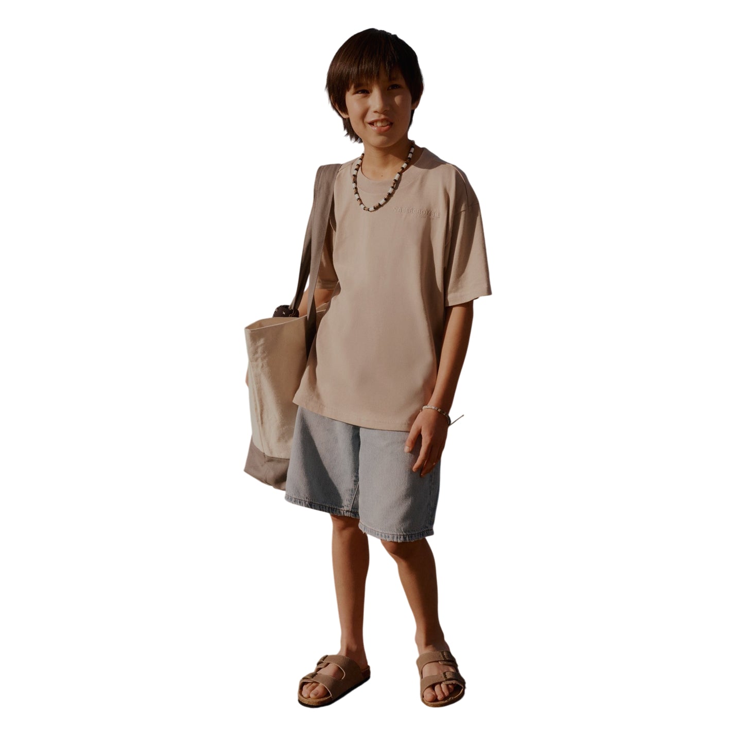Chalk Pink - Lifestyle - Abercrombie & Fitch Childrens-Kids Overhead Comfort Hoodie