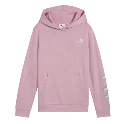 Pink - Front - Puma Childrens-Kids Tweenerverse Overhead Hoodie