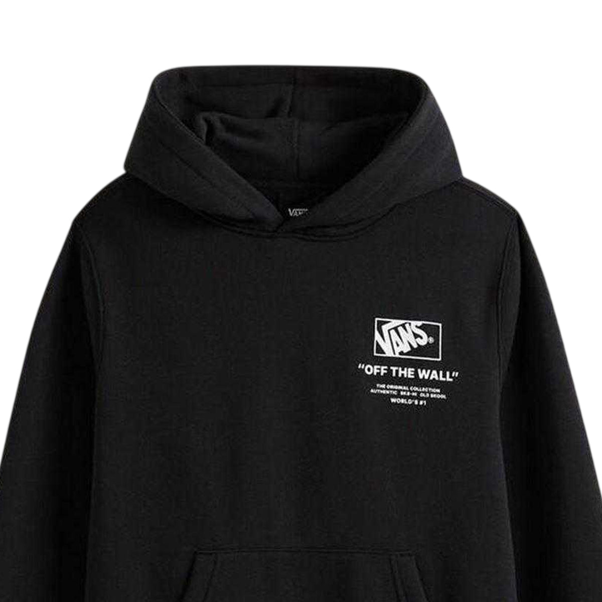 Black - Side - Vans Childrens-Kids Off The Wall Back Logo Hoodie