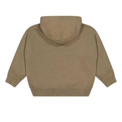 Dusty Brown - Back - Represent Childrens-Kids Western Initial Hoodie