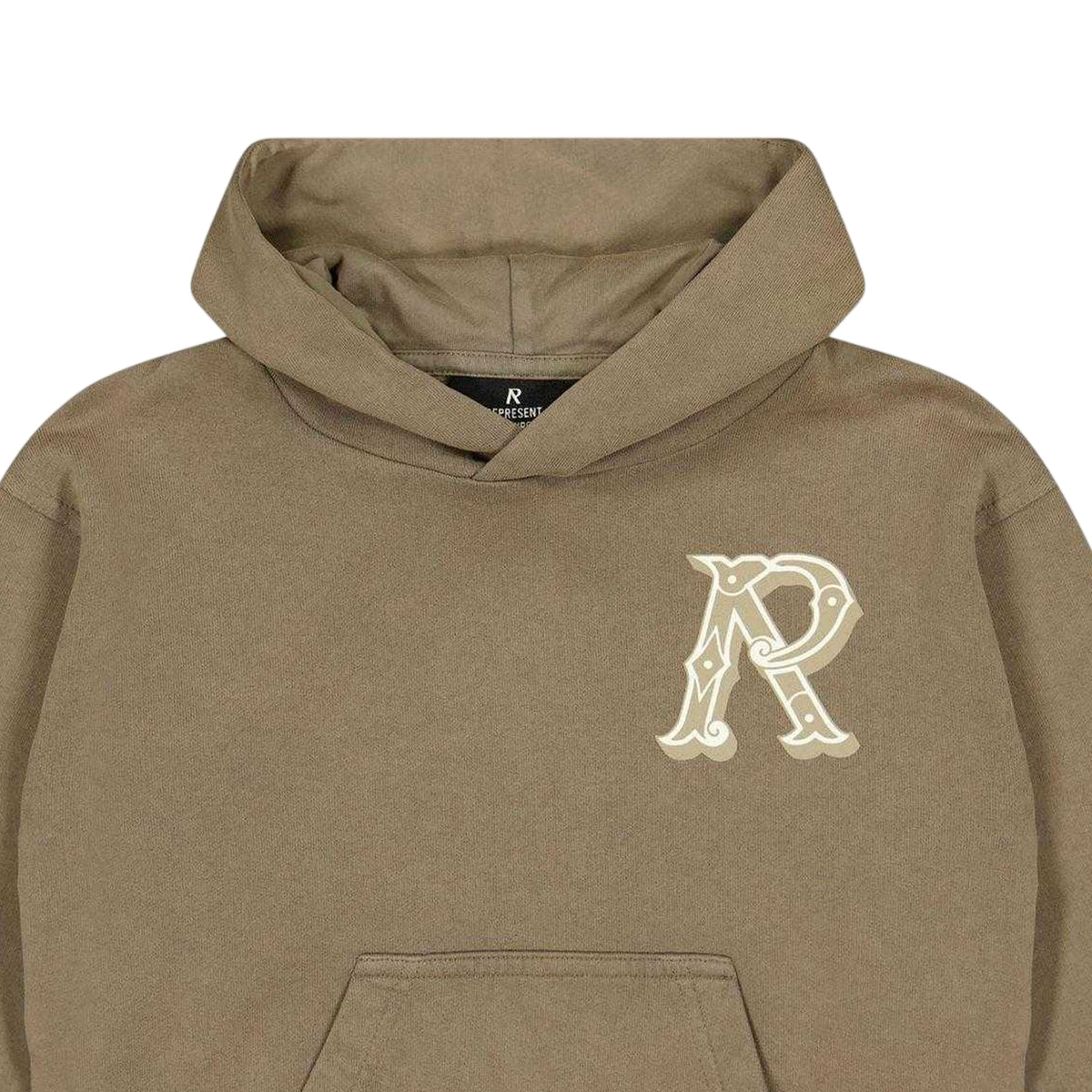 Dusty Brown - Side - Represent Childrens-Kids Western Initial Hoodie