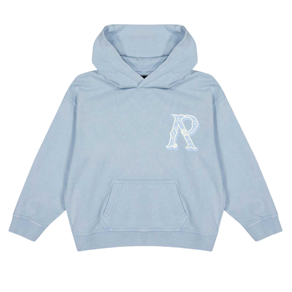 Mountain Blue - Front - Represent Childrens-Kids Western Initial Hoodie