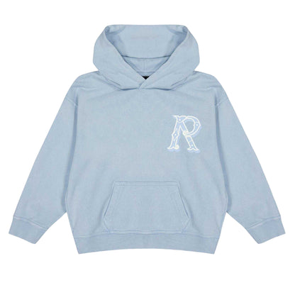 Mountain Blue - Front - Represent Childrens-Kids Western Initial Hoodie