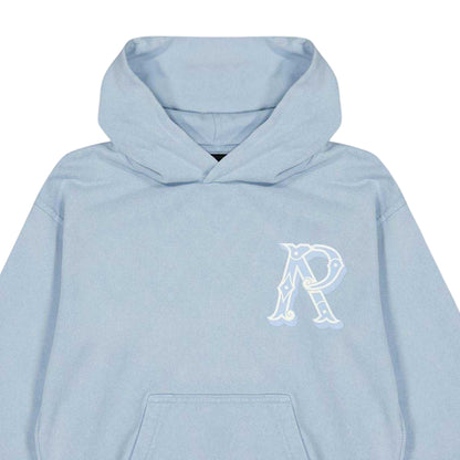 Mountain Blue - Side - Represent Childrens-Kids Western Initial Hoodie