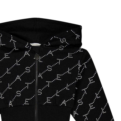 Black - Side - Stella McCartney Childrens-Kids Full Zip Hoodie