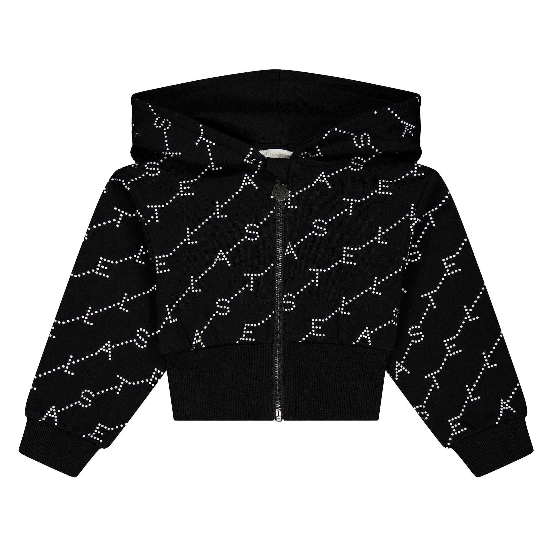 Black - Front - Stella McCartney Childrens-Kids Full Zip Hoodie