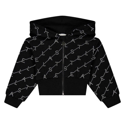 Black - Front - Stella McCartney Childrens-Kids Full Zip Hoodie
