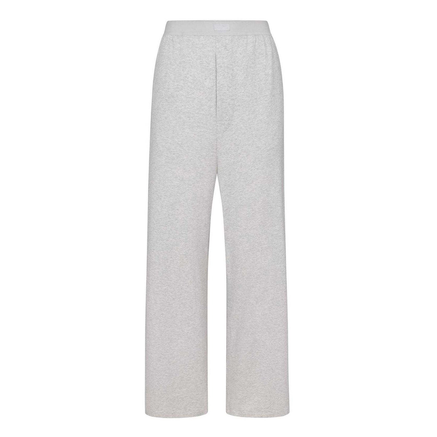 Light Heather Grey - Front - Skims Womens-Ladies Modal Boyfriend Lounge Pants