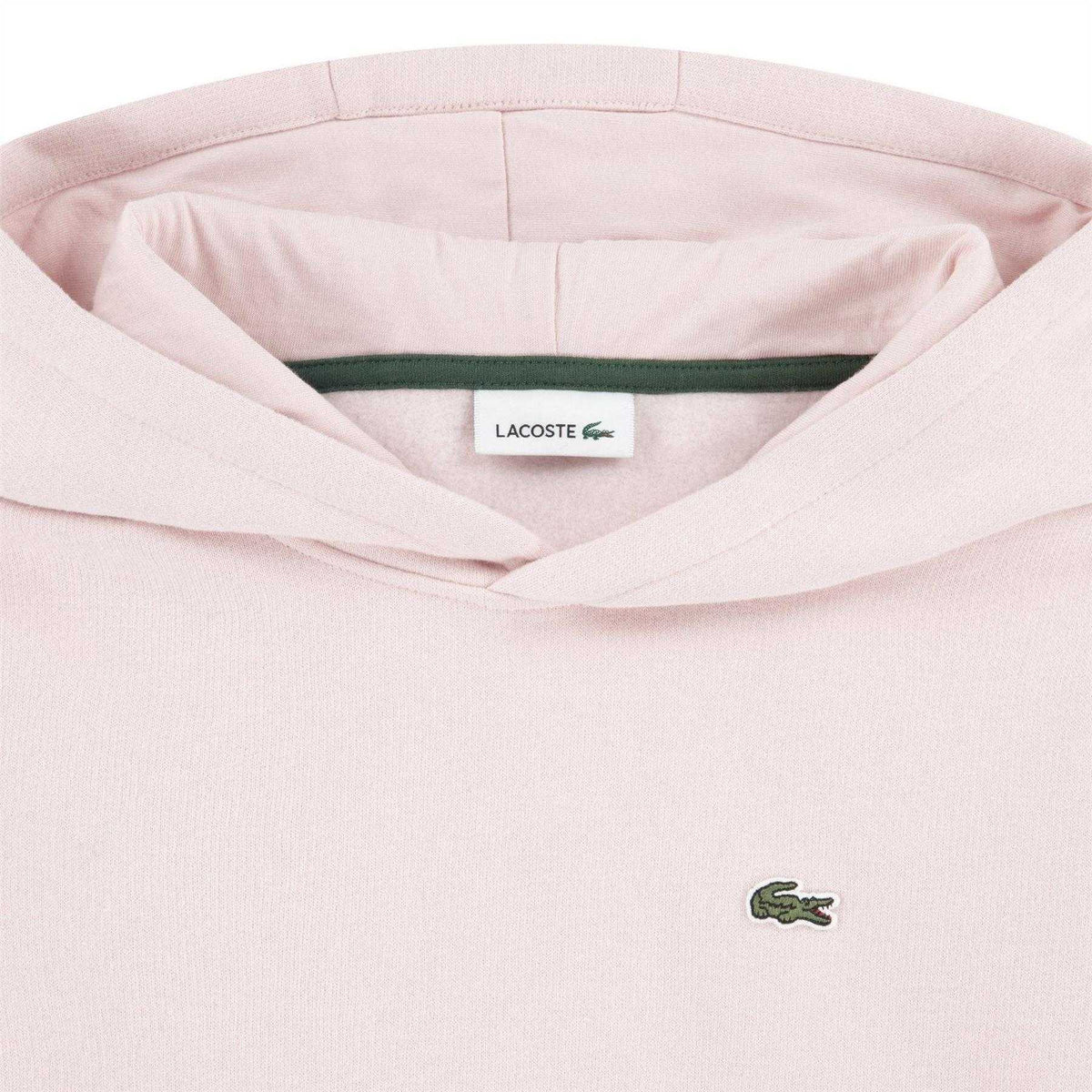 Pink - Side - Lacoste Childrens-Kids Core Hoodie