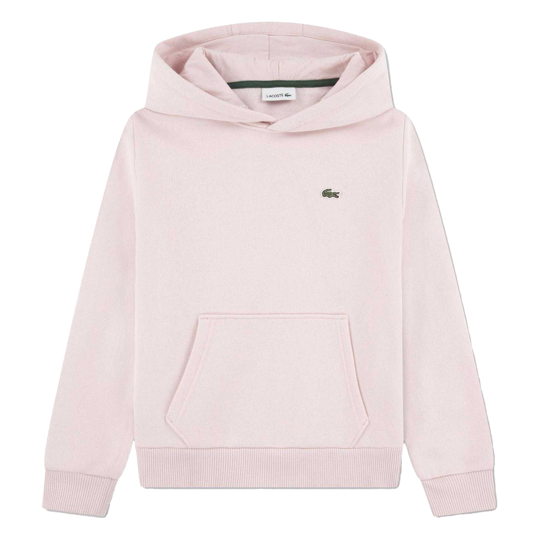 Pink - Front - Lacoste Childrens-Kids Core Hoodie