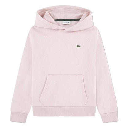 Pink - Front - Lacoste Childrens-Kids Core Hoodie