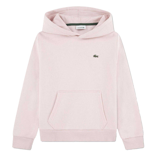 Pink - Front - Lacoste Childrens-Kids Core Hoodie
