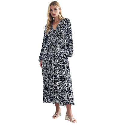 Black-White - Front - Nobody´s Child Womens-Ladies Sid Midaxi Dress