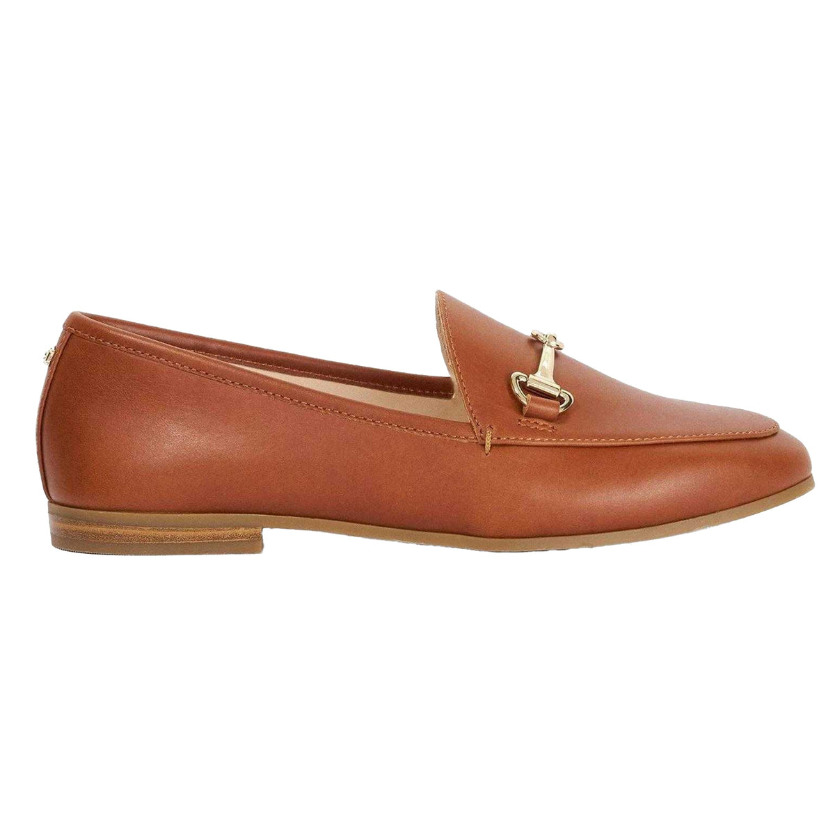 Tan - Front - Dune London Womens-Ladies Grandly Leather Loafers