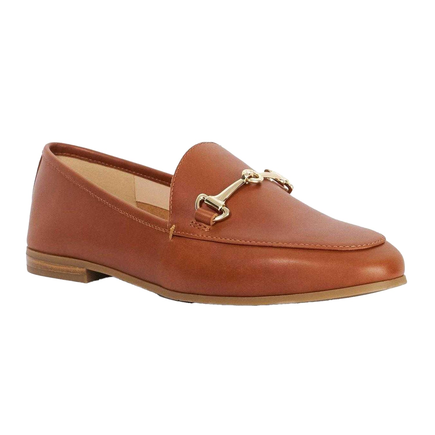 Tan - Lifestyle - Dune London Womens-Ladies Grandly Leather Loafers