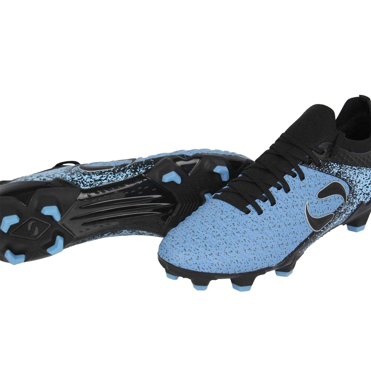 Black-Blue - Lifestyle - Sondico Childrens-Kids Blaze Firm Ground Football Boots