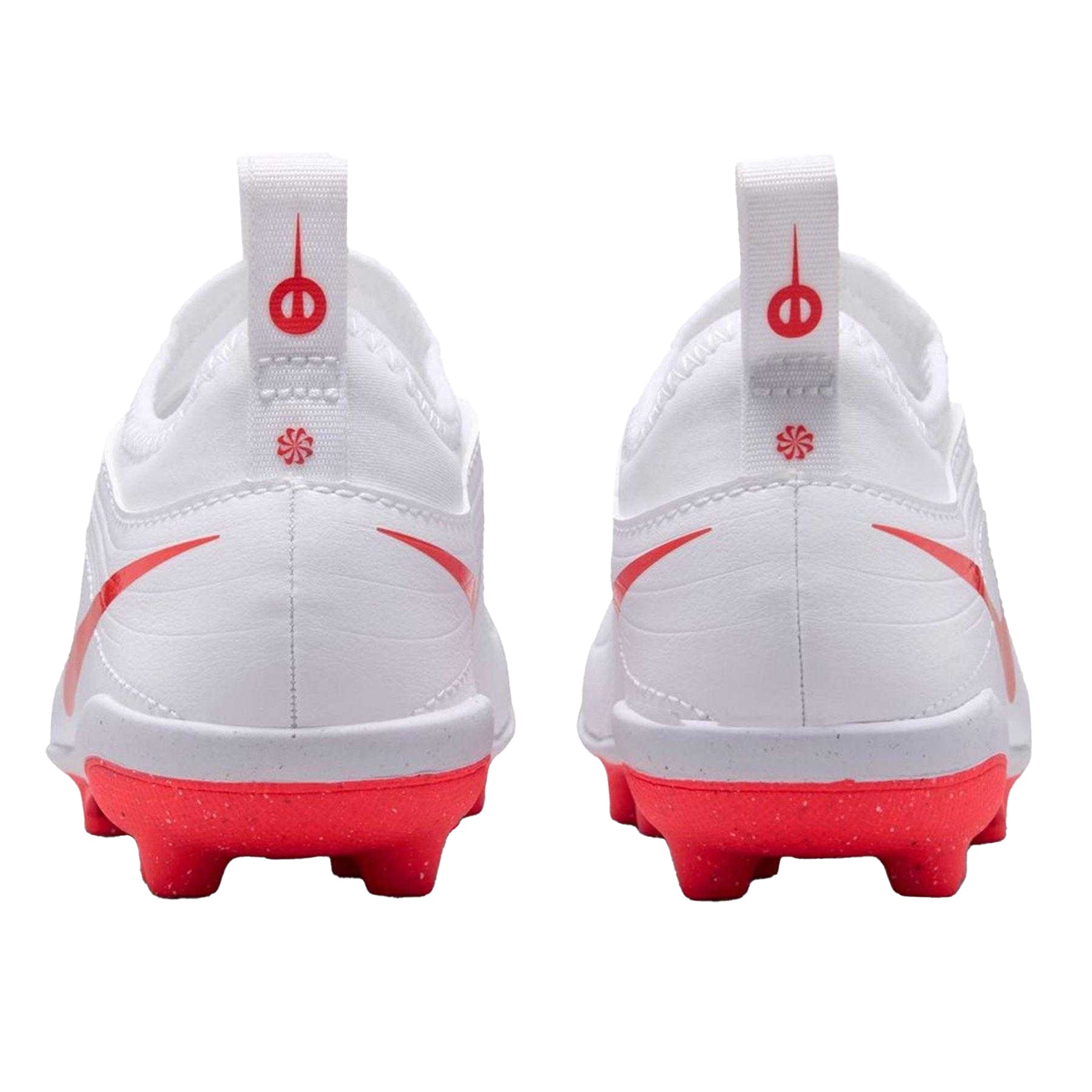 White-Red - Side - Nike Childrens-Kids Tiempo Club Firm Ground Football Boots