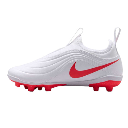 White-Red - Lifestyle - Nike Childrens-Kids Tiempo Club Firm Ground Football Boots