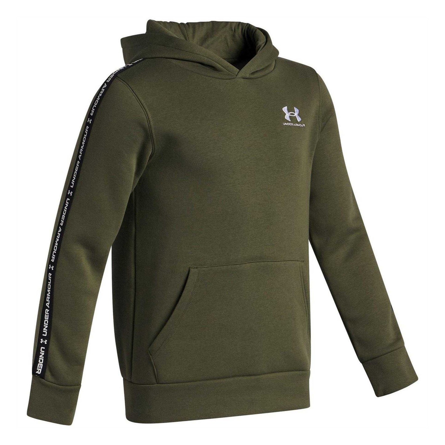 Green - Side - Under Armour Boys Icon Fleece Hoodie