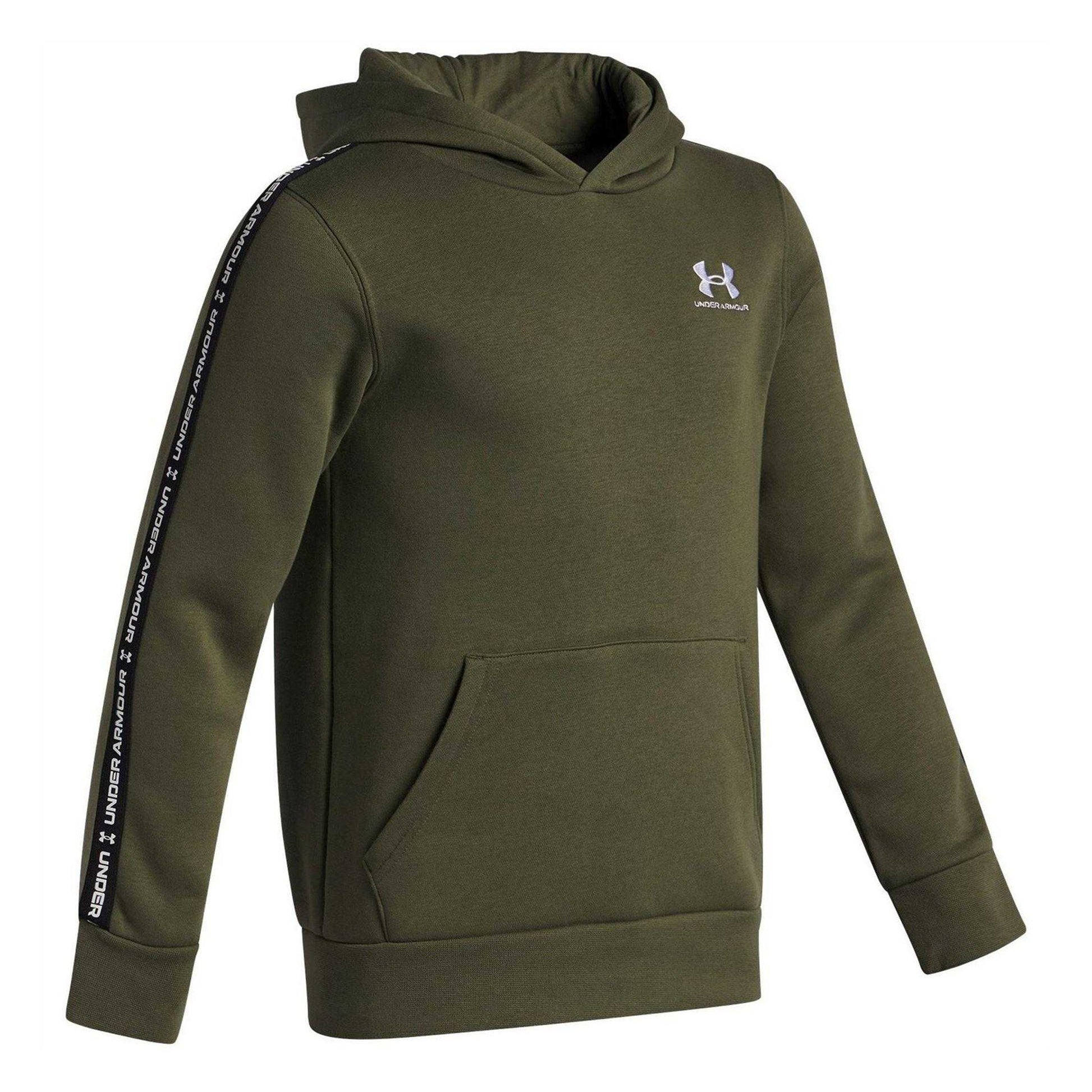 Green - Side - Under Armour Boys Icon Fleece Hoodie