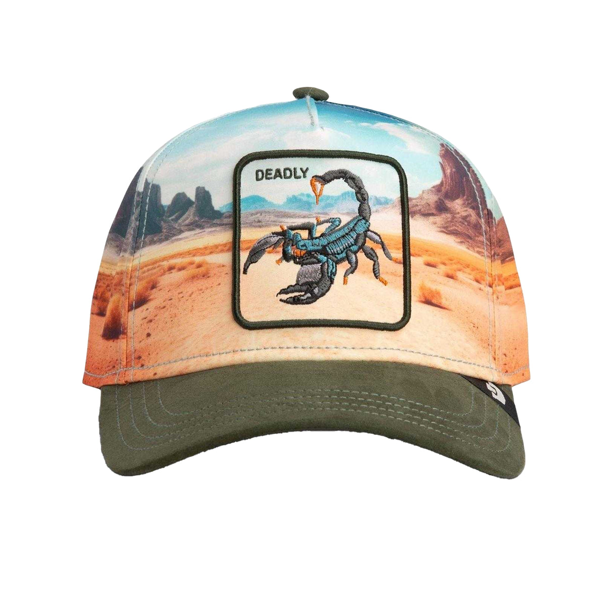Pink - Back - Goorin Bros Mens Scorpion Trucker Cap