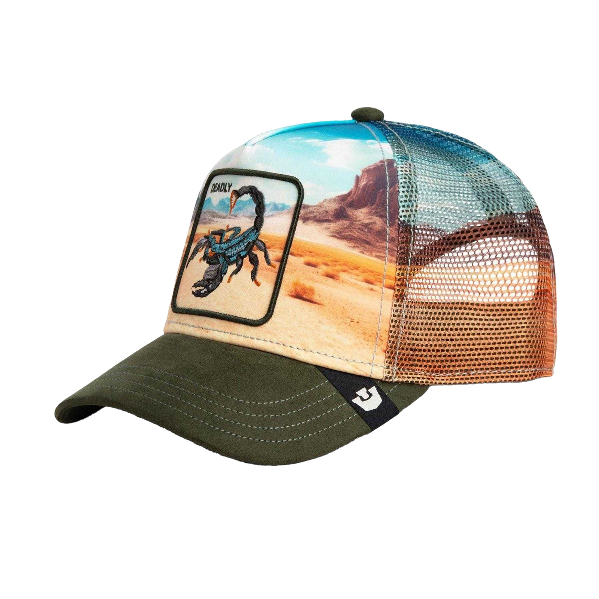 Pink - Front - Goorin Bros Mens Scorpion Trucker Cap