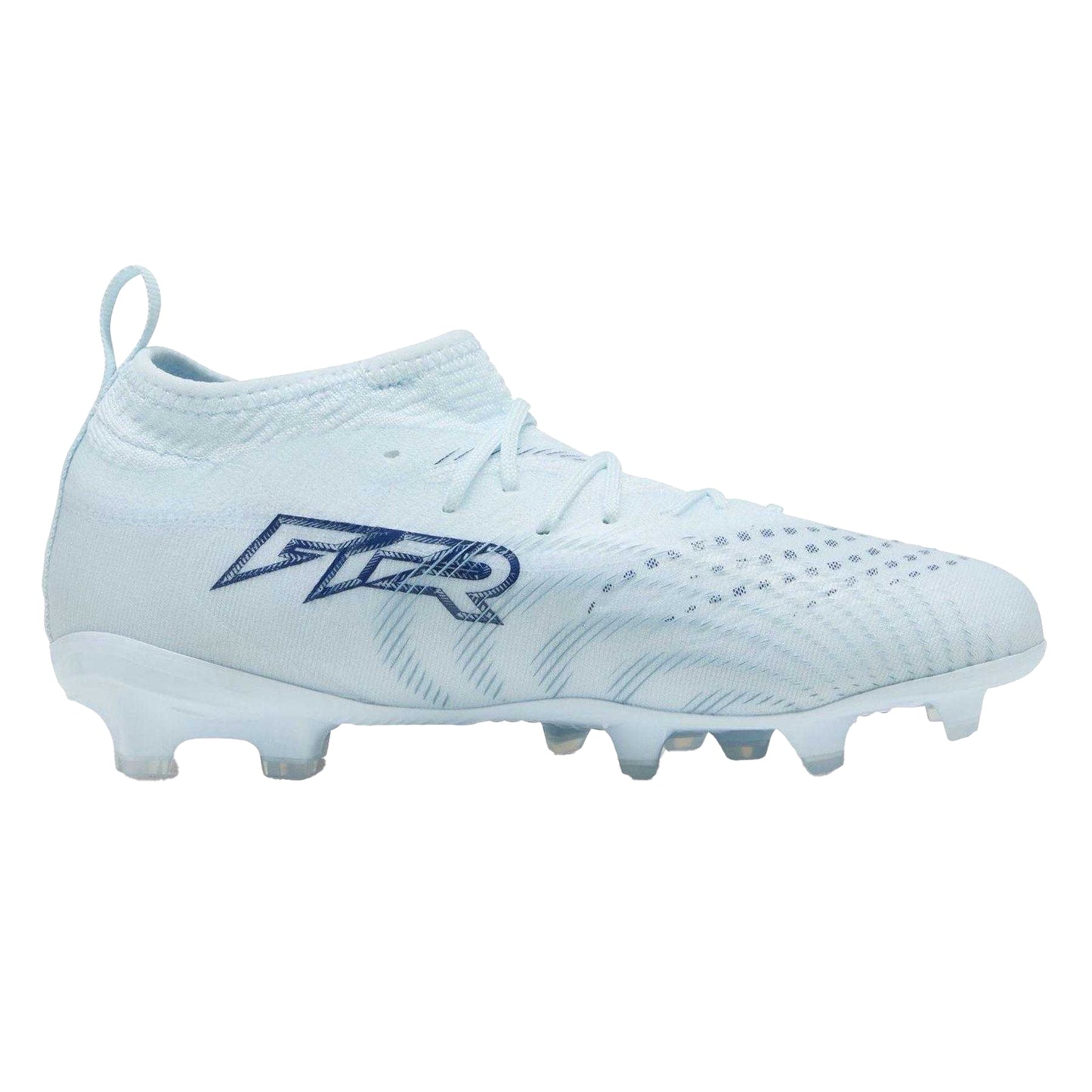 Ice Blue - Front - Puma Childrens-Kids Future 9 Match Firm Ground Football Boots