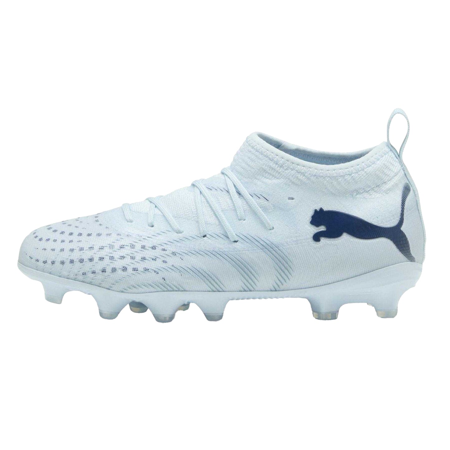 Ice Blue - Back - Puma Childrens-Kids Future 9 Match Firm Ground Football Boots
