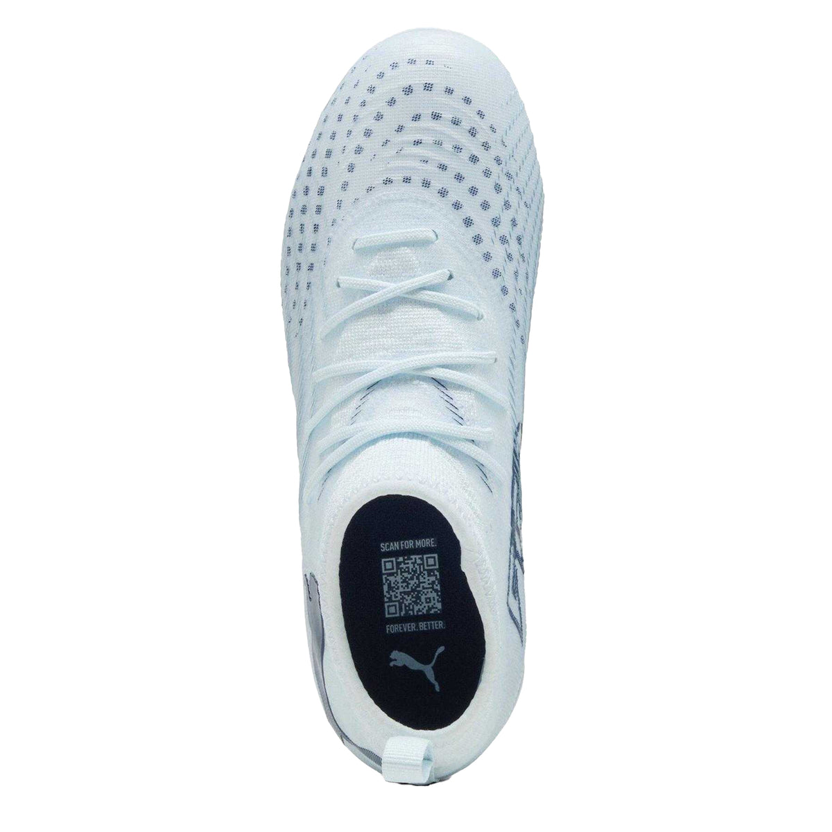 Ice Blue - Side - Puma Childrens-Kids Future 9 Match Firm Ground Football Boots