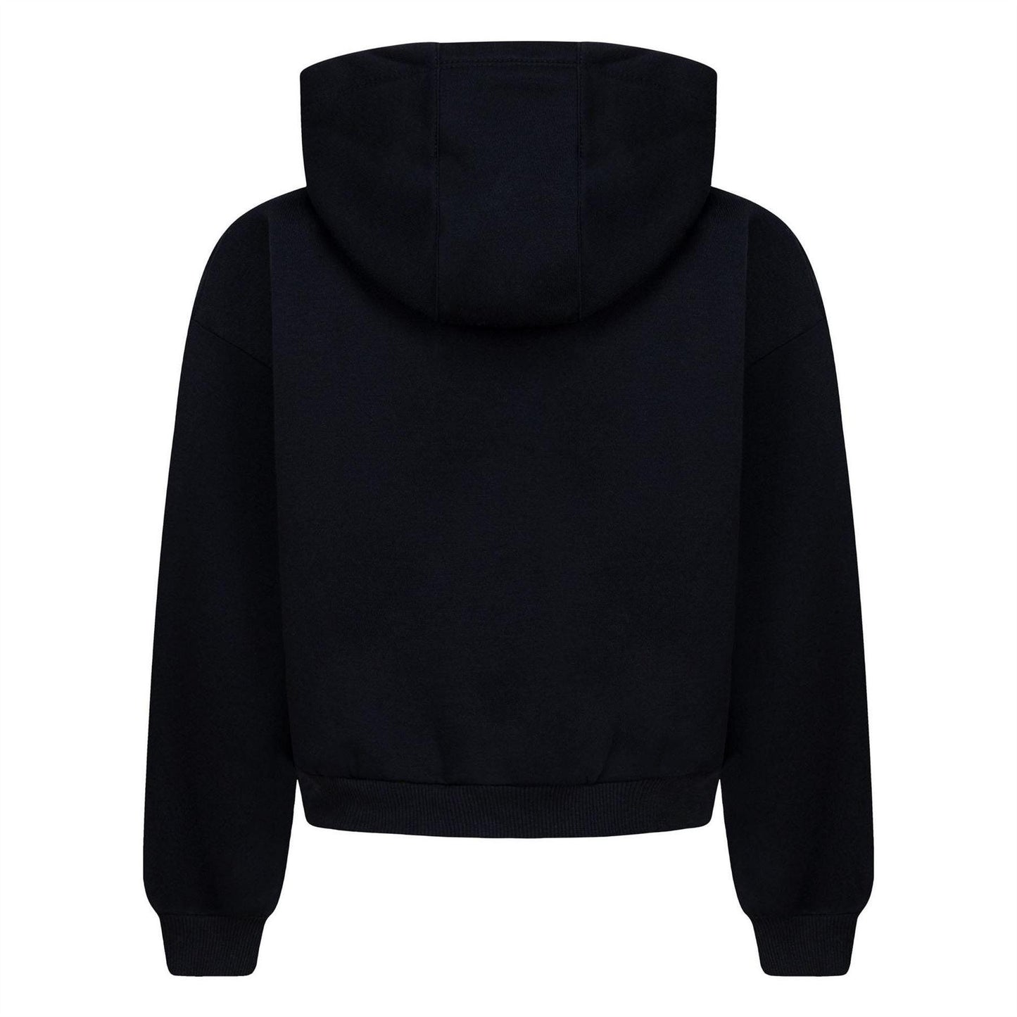 Black - Back - Nike Girls Sportswear Club Fleece Boxy Hoodie
