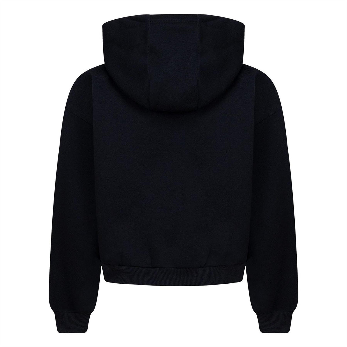 Black - Back - Nike Girls Sportswear Club Fleece Boxy Hoodie
