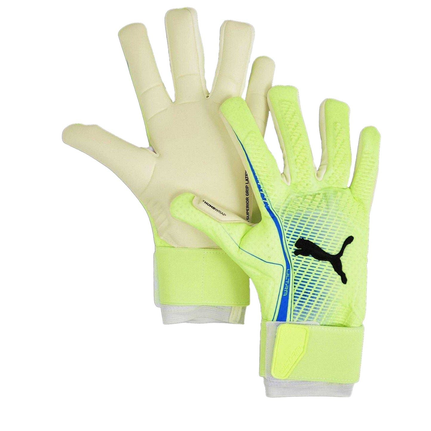 Green-Blue-White - Front - Puma Unisex Adult Ultra Ultimate Hybrid Goalkeeper Gloves