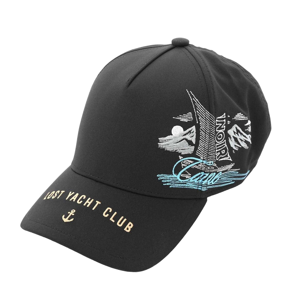 Blue-Black - Front - Societe Noir Mens Yacht Club Trucker Cap
